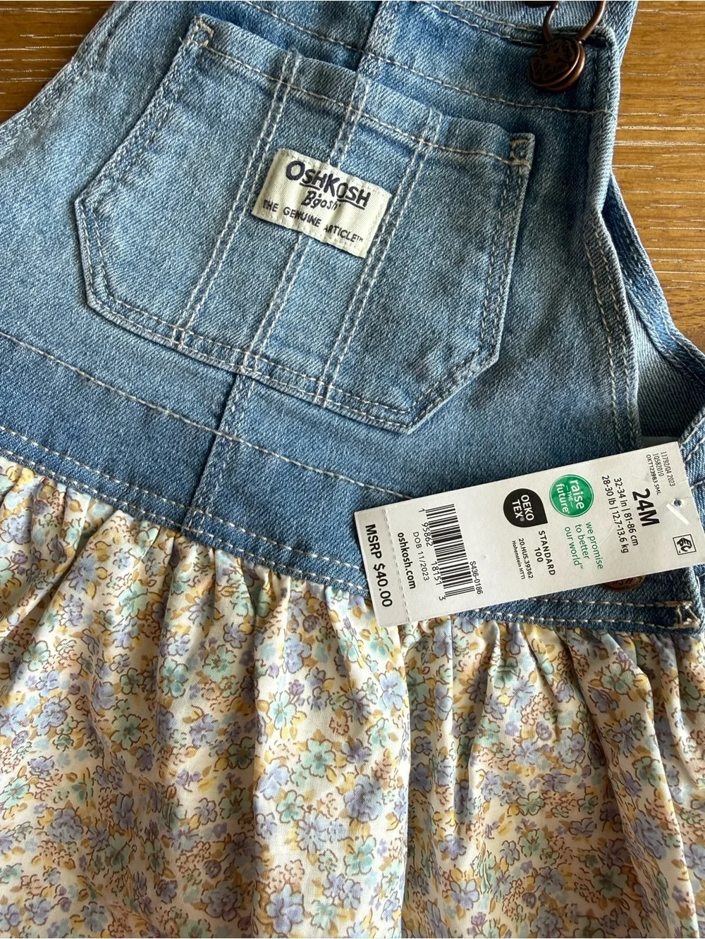 OshKosh Bgosh denim overall